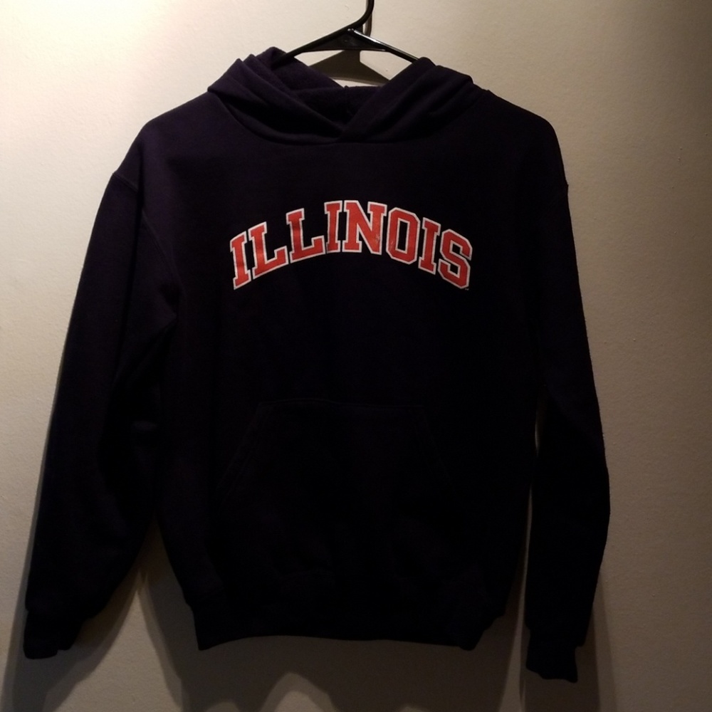 Illinois hoodie youth large (10-12) (adult xxs-ish